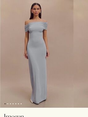 Meshki Imogen Dusty Blue Maxi Dress